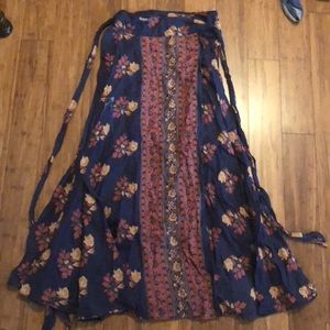 Free people wrap skirt